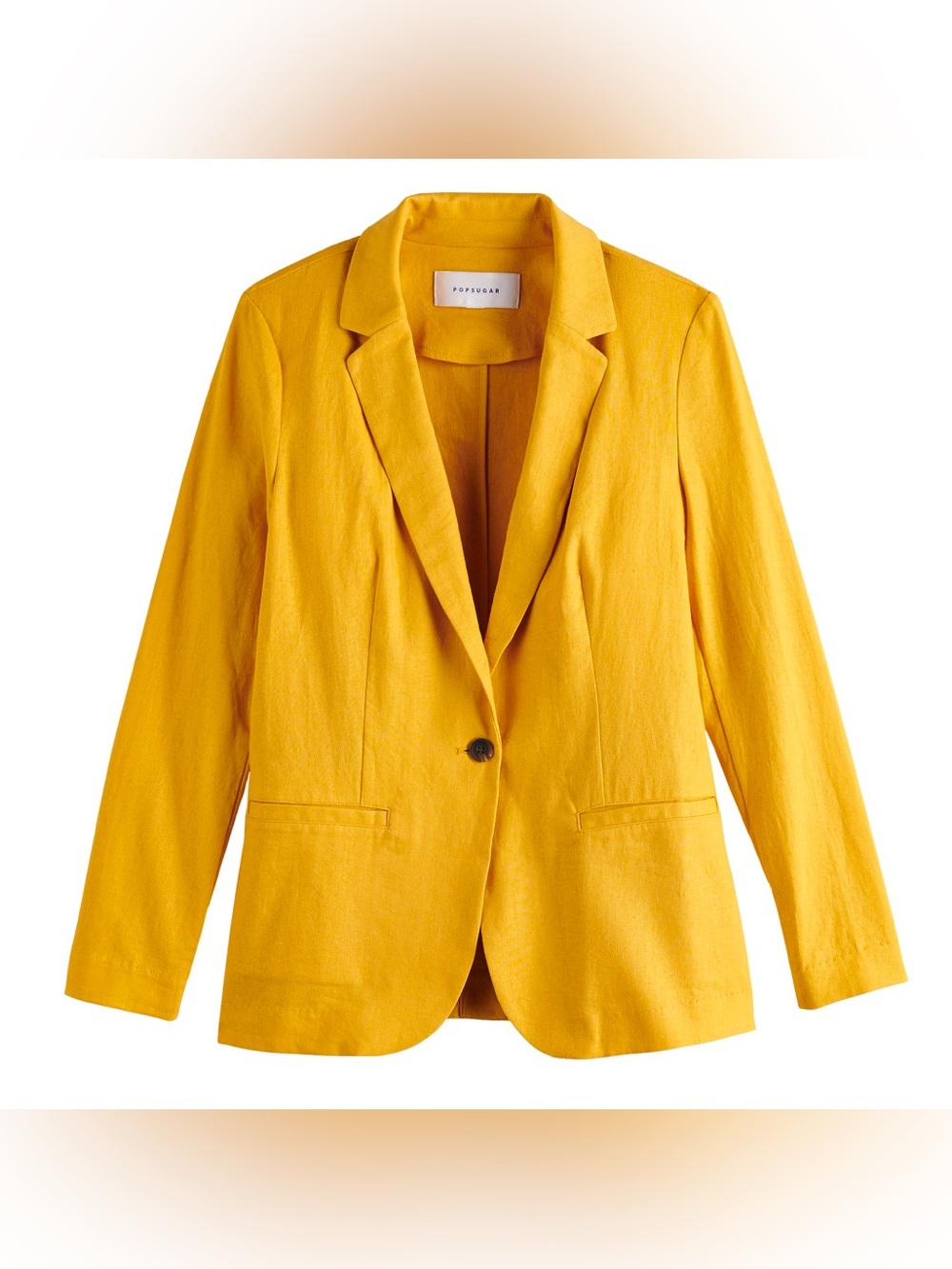 Popsugar Linen Mustard Blazer